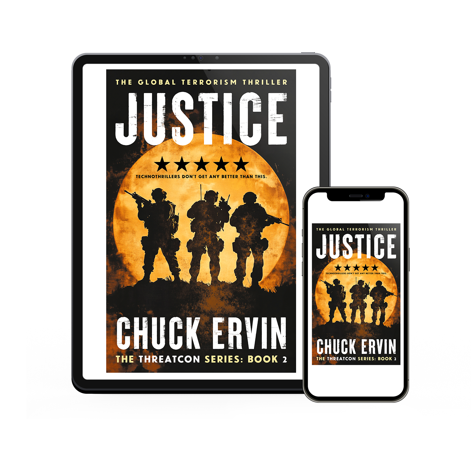 'Threatcon' is a cross-genre military thriller series. The author is Chuck Ervin. All the books are available in paperback, for Kindle® and as Audible audiobooks. Discover more at chuckervin.com