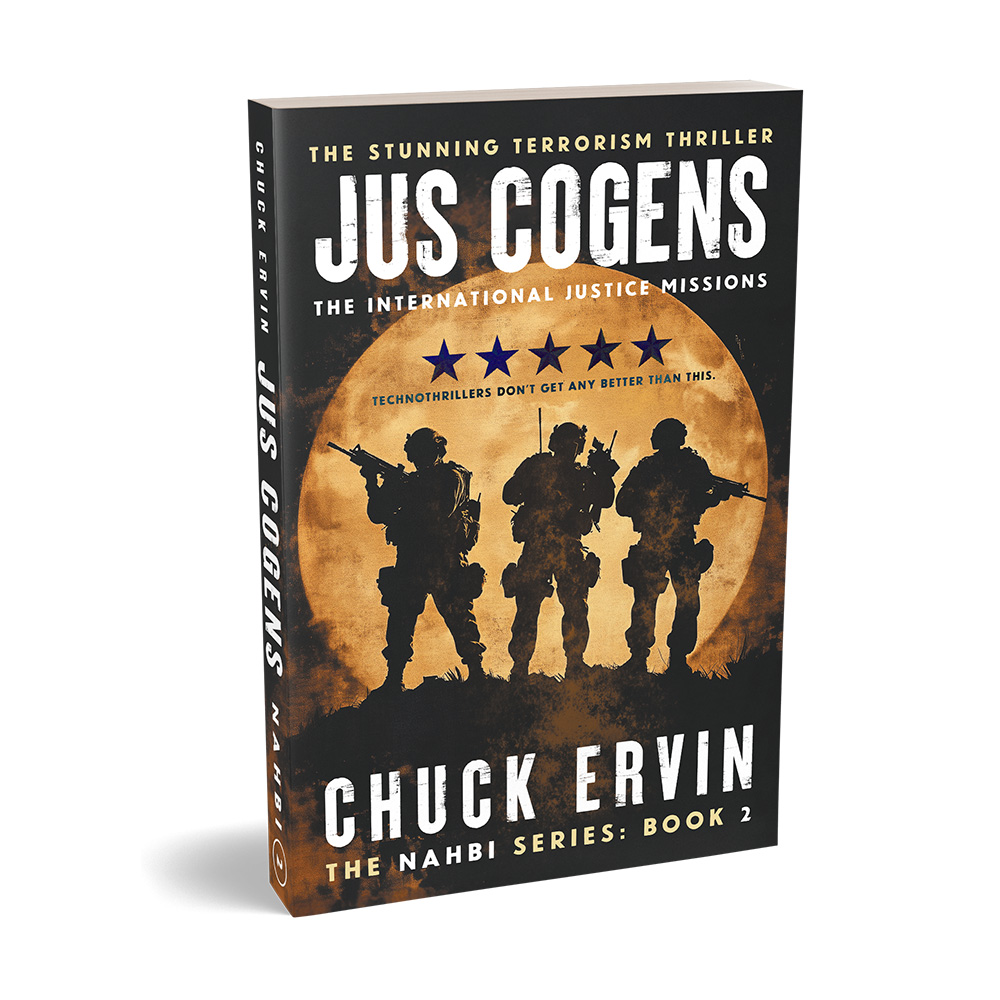 'NAHBI' is a cross-genre military thriller series. The author is Chuck Ervin. All the books are available in paperback, for Kindle® and as Audible audiobooks. Discover more at chuckervin.com